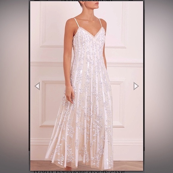 Needle & Thread Dresses & Skirts - Needle & thread Floral Evermore Sequin cami ankle gown